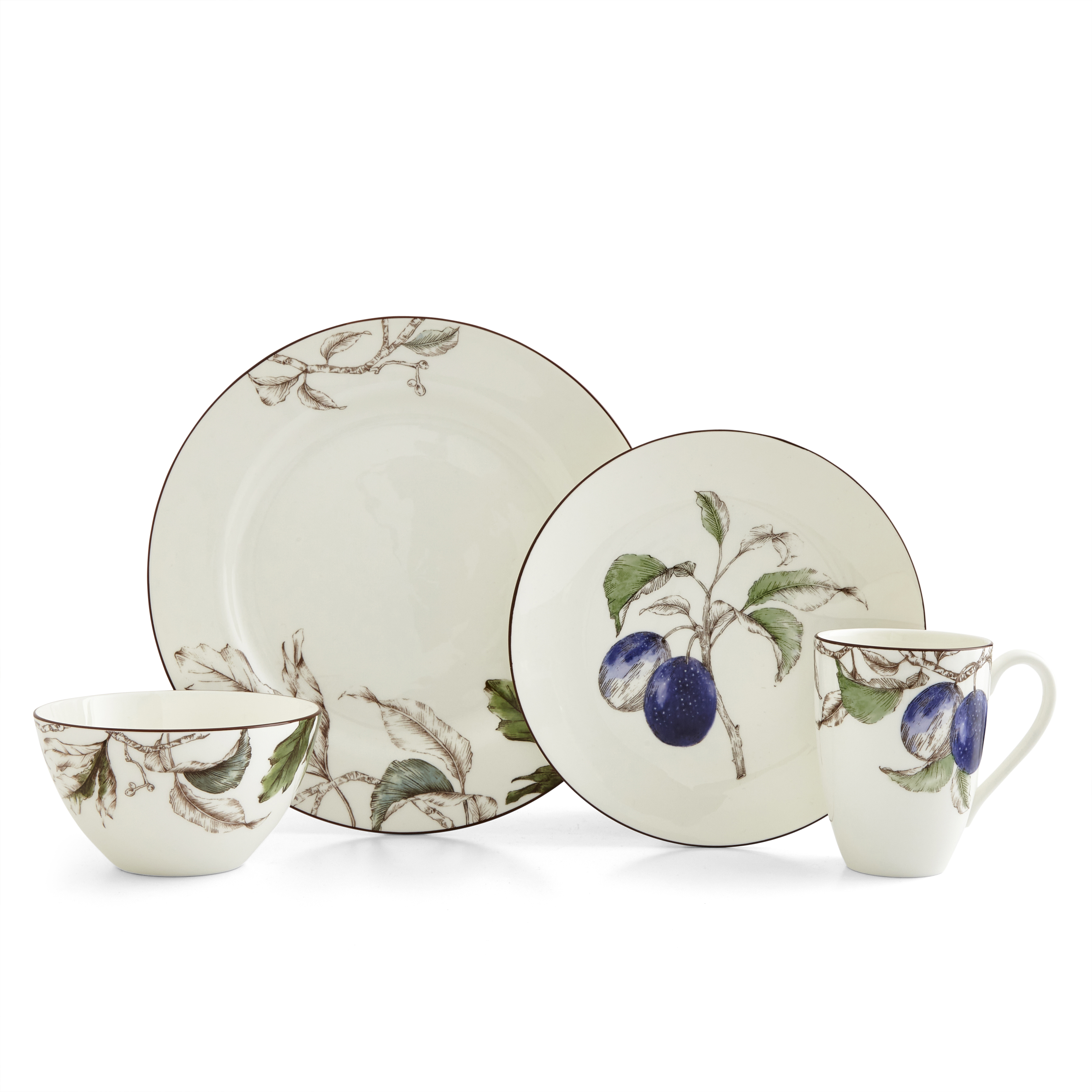 Nature's Bounty 4 Piece Place Setting, Plum image number null